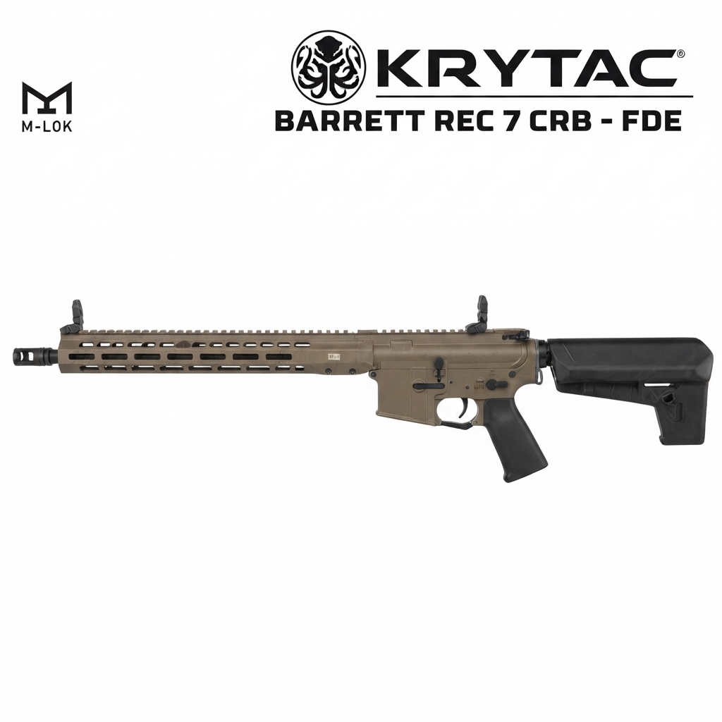 KRYTAC Barrett REC7 Carbine M-LOK AEG Airsoft Tüfek - FDE
